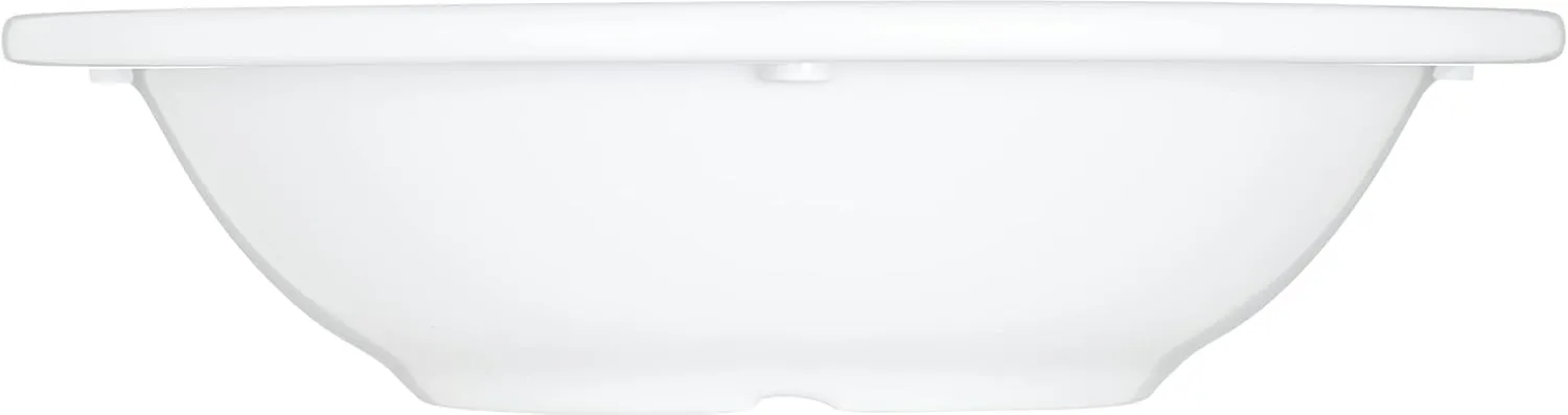 Carlisle FoodService Products Kingline Reusable Plastic Bowl Grapefruit Bowl for Home and Restaurant, Melamine, 10 Ounces, White, (Pack of 48)