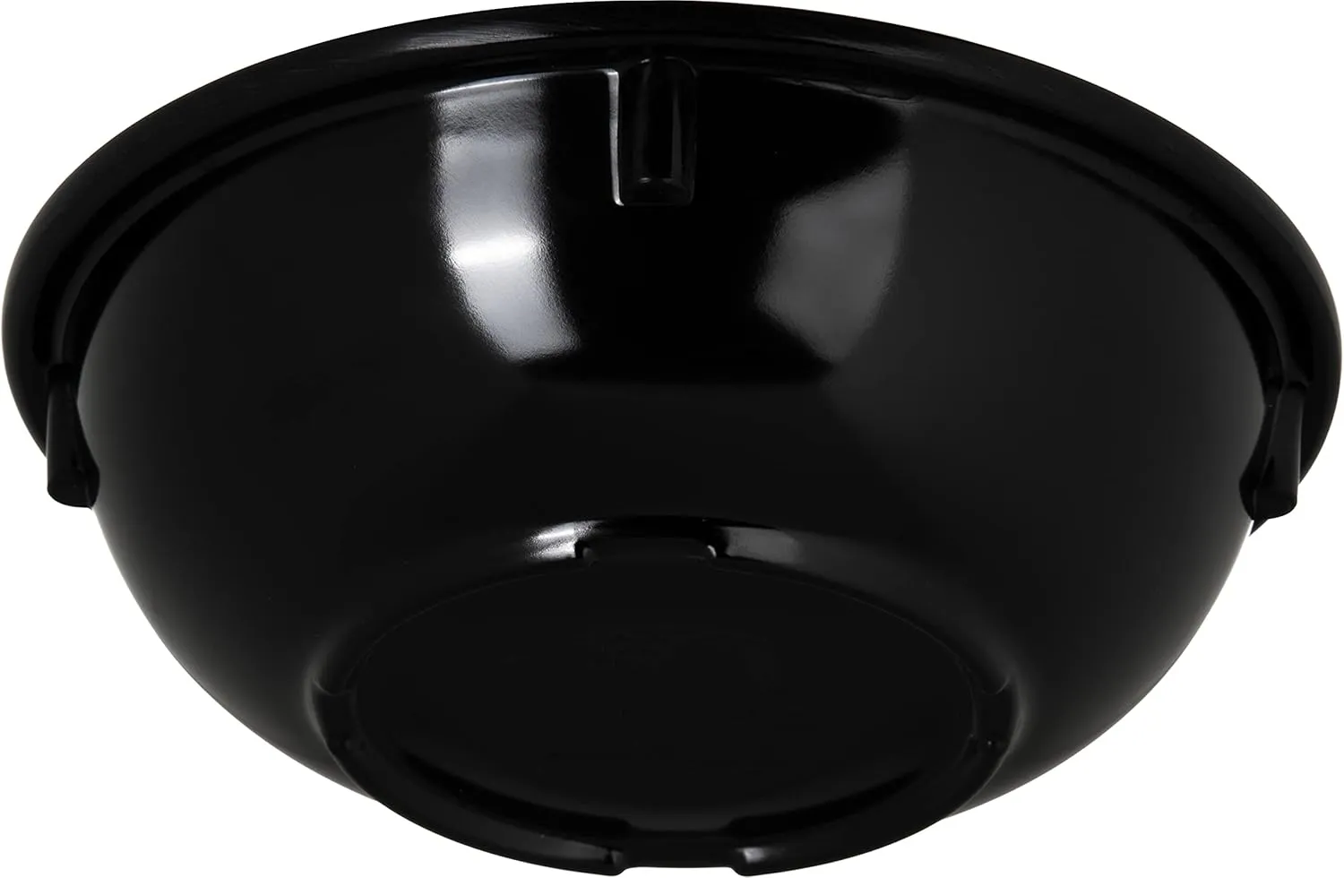 Carlisle FoodService Products Kingline Reusable Plastic Bowl Nappie Bowl for Home and Restaurant, Melamine, 10 Ounces, Black, (Pack of 48)