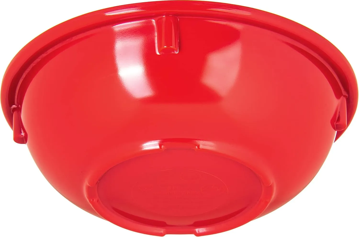 Carlisle FoodService Products Kingline Reusable Plastic Bowl Nappie Bowl for Home and Restaurant, Melamine, 10 Ounces, Red, (Pack of 48)