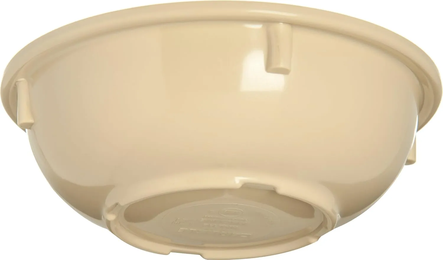 Carlisle FoodService Products Kingline Reusable Plastic Bowl Nappie Bowl for Home and Restaurant, Melamine, 10 Ounces, Tan, (Pack of 48)