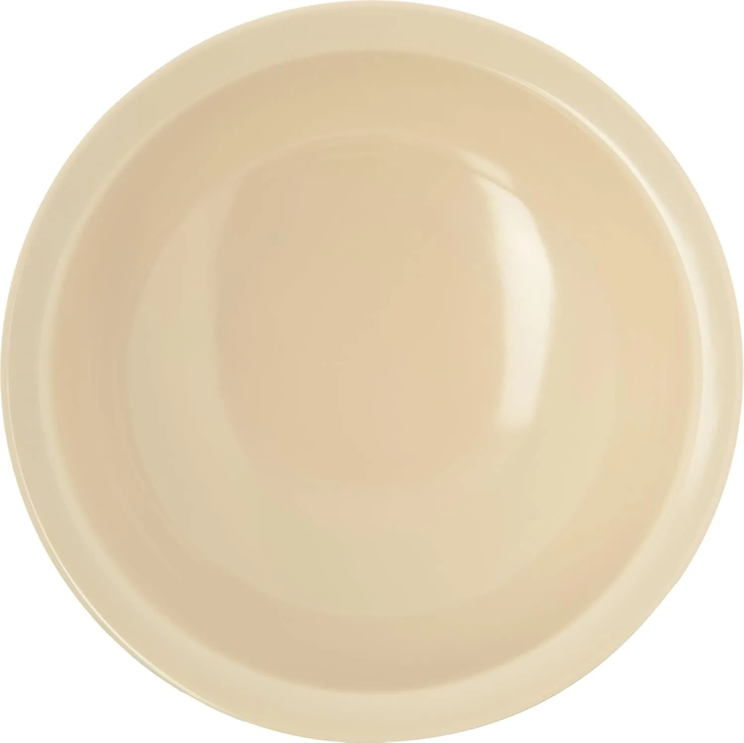 Carlisle FoodService Products Kingline Reusable Plastic Bowl Nappie Bowl for Home and Restaurant, Melamine, 10 Ounces, Tan, (Pack of 48)