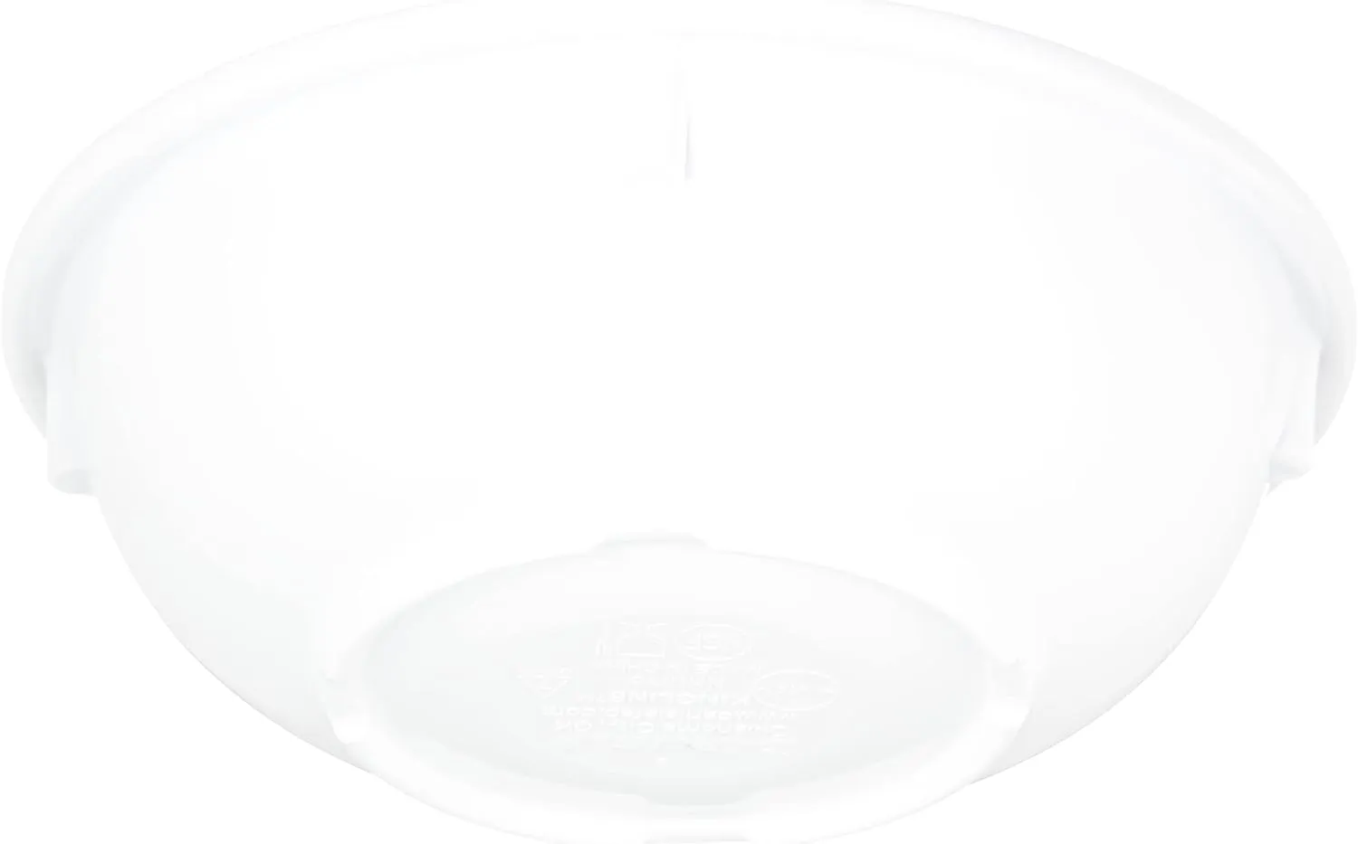Carlisle FoodService Products Kingline Reusable Plastic Bowl Nappie Bowl for Home and Restaurant, Melamine, 10 Ounces, White, (Pack of 48)