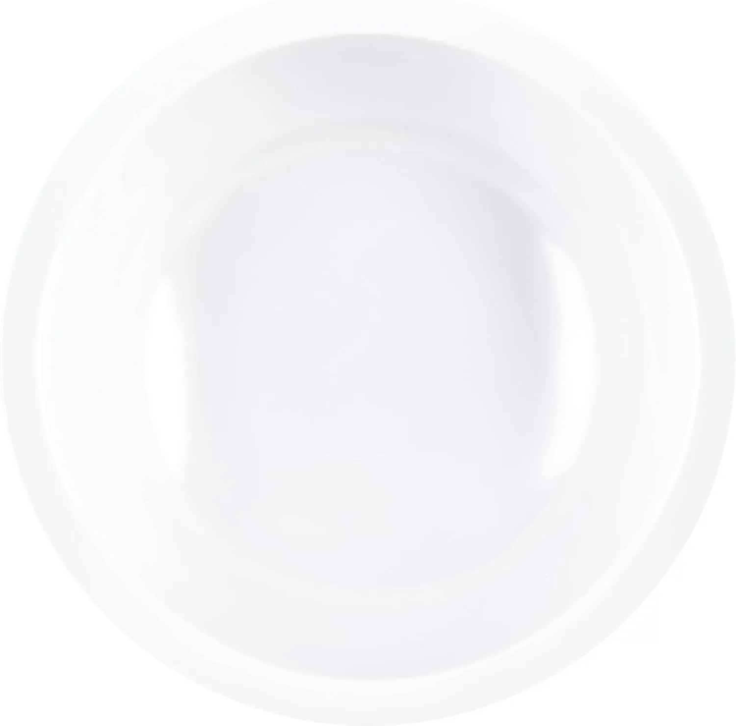 Carlisle FoodService Products Kingline Reusable Plastic Bowl Nappie Bowl for Home and Restaurant, Melamine, 10 Ounces, White, (Pack of 48)