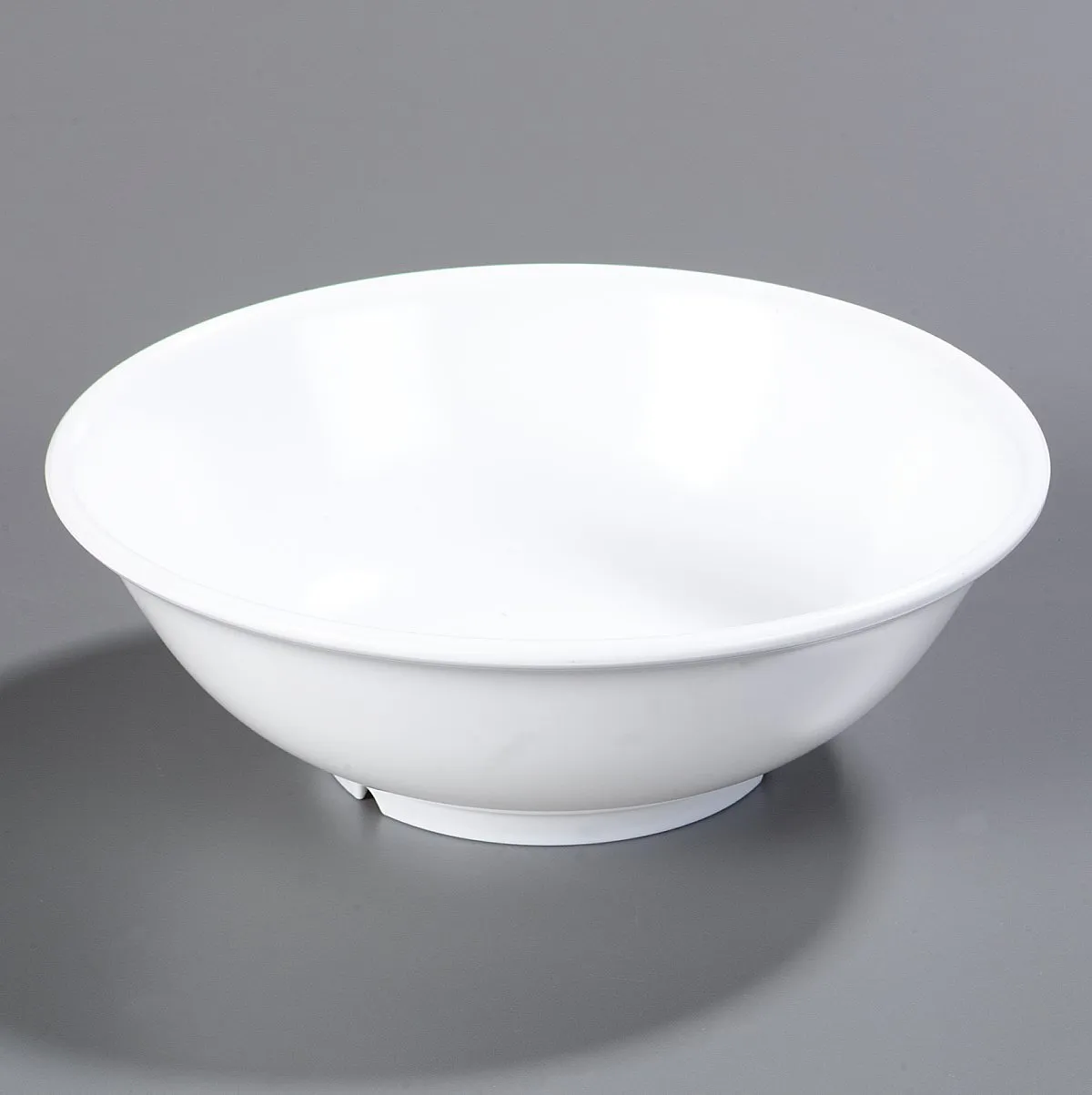Carlisle FoodService Products Reusable Plastic Bowl Footed Bowl for Home and Restaurant, Melamine, 36 Ounces, White, (Pack of 12)