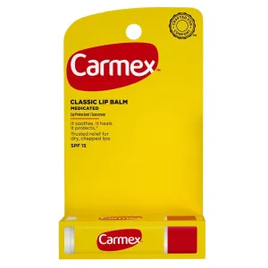 Carmex Click-Stick Moisturizing Lip Balm SPF 15 Original 0.15 oz (Pack of 10)