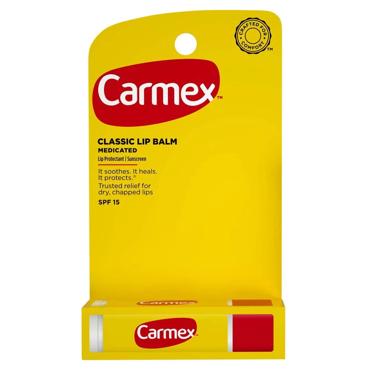 Carmex Click-Stick Moisturizing Lip Balm SPF 15 Original 0.15 oz (Pack of 10)