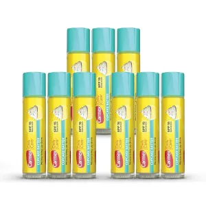 Carmex Daily Care Moisturizing Lip Balm Sticks, SPF 15, Cupcake Batter Flavor, 9 Count