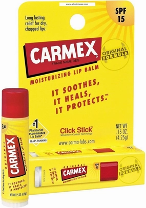 Carmex Original Formula SPF 15 Moisturizing Lip Balm .15 Oz. Each (Pack of 12)
