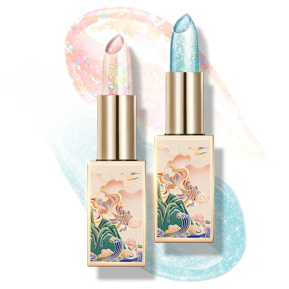 CATKIN Lip Balm Color Tinted Changing Lipstick Ultra Hydrating Lip Moistrurizer Chapstick with Vitamin E Nourishing For Cracked & Dry Lips 0.12 oz 2pcs (04 08)