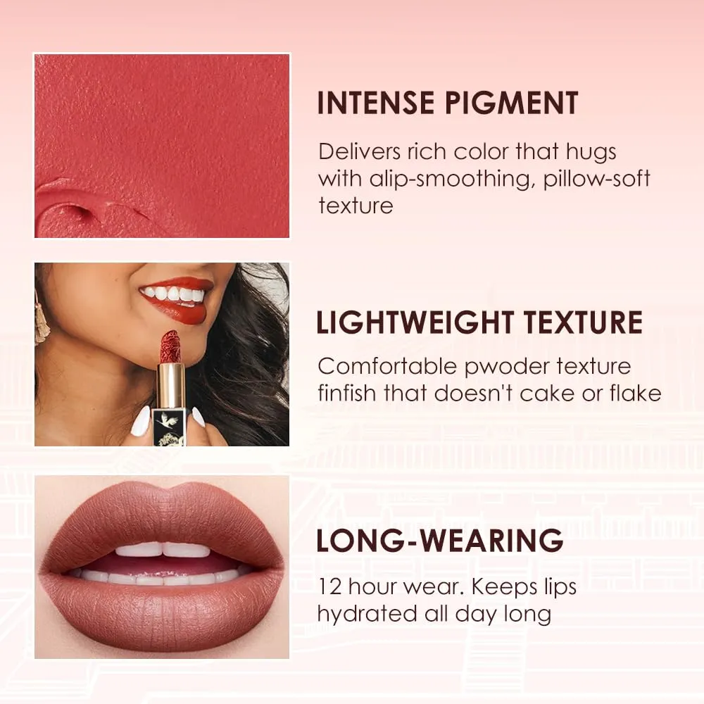Catkin Moist Lipstick Hydrating High Impact Color Infused with Vitamin E and Avocado Oil Smooth Soft Texture Long Lasting Glow Finish 170