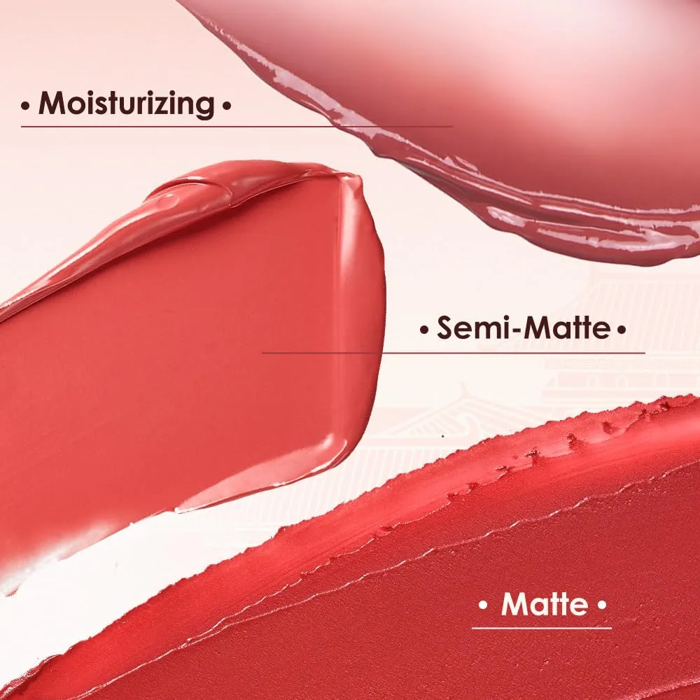 Catkin Moist Lipstick Hydrating High Impact Color Infused with Vitamin E and Avocado Oil Smooth Soft Texture Long Lasting Red Glow Finish 130