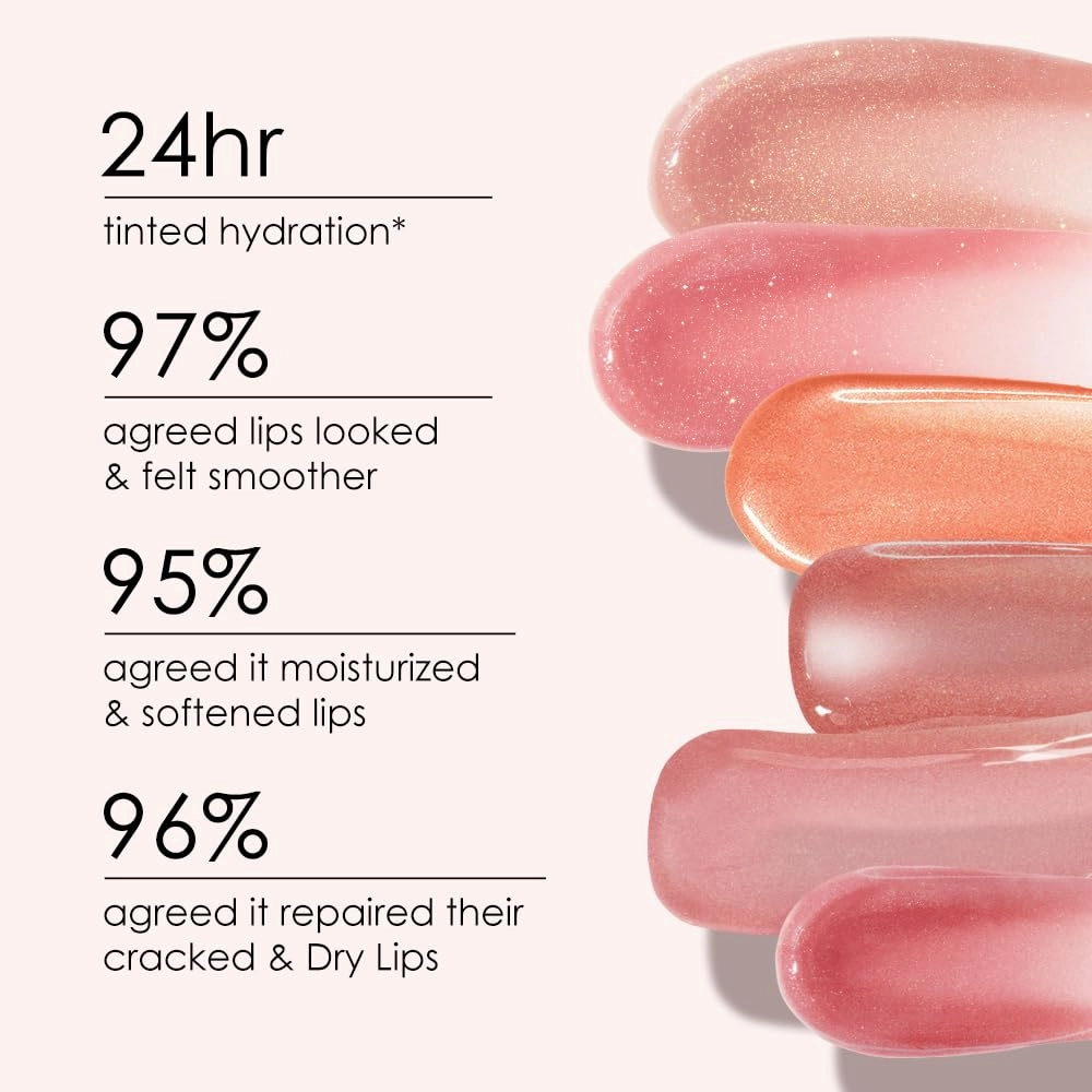 CATKIN Tinted Lip Balm Glitter Lip Stain Ultra Hydrating Lip Moistrurizer Chapstick with Vitamin E Nourishing For Cracked & Dry Lips 0.12 oz C12 Sirius - Golden Brown