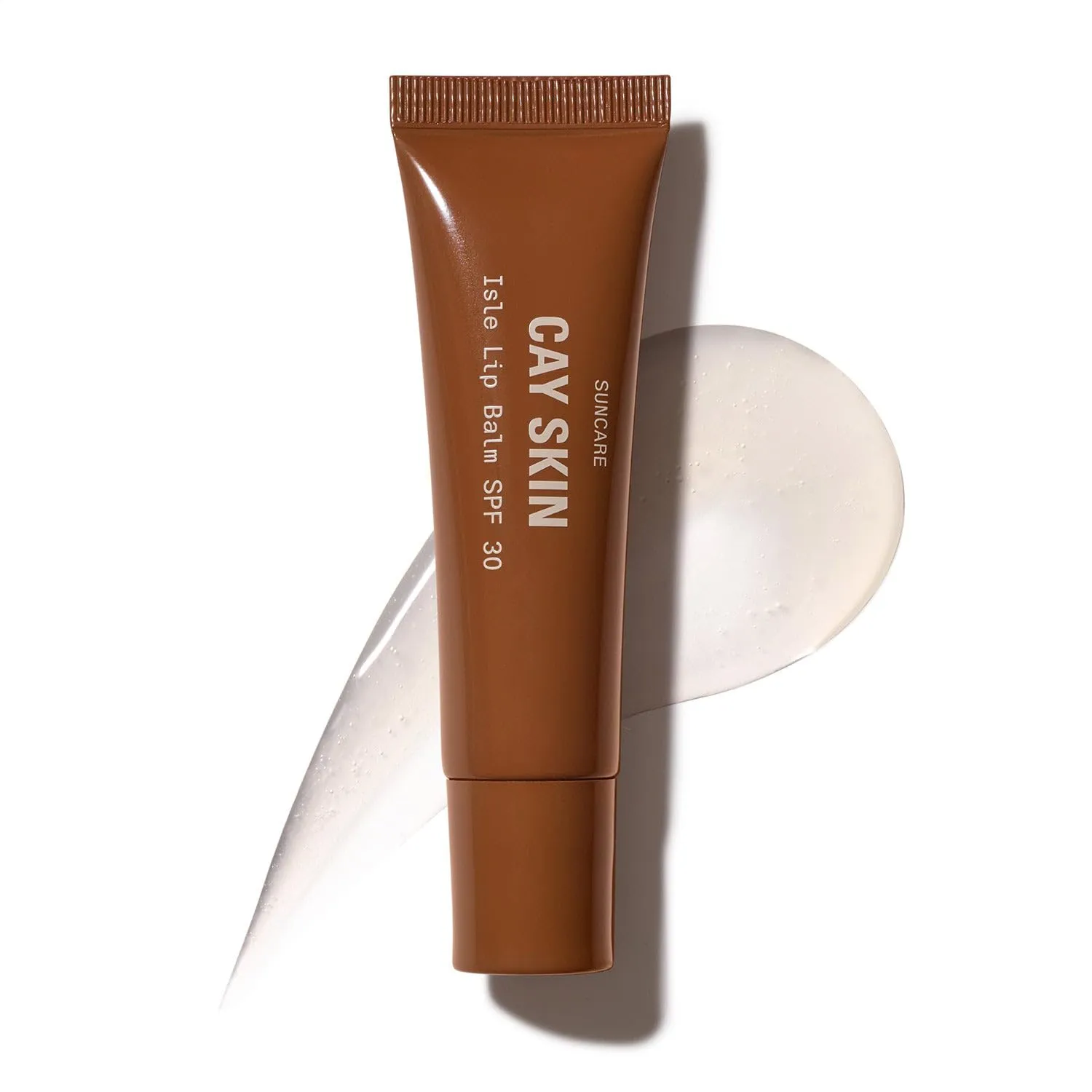 Cay Skin Isle Lip Balm SPF 30 – High Shine, Hydrating, Non-Sticky Lip Gloss in Vanilla Brown Sugar Flavor – Formulated with Natural Ingredients for All Skin Tones – Clear