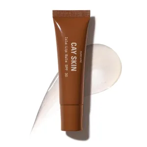 Cay Skin Isle Lip Balm SPF 30 – High Shine, Hydrating, Non-Sticky Lip Gloss in Vanilla Brown Sugar Flavor – Formulated with Natural Ingredients for All Skin Tones – Clear