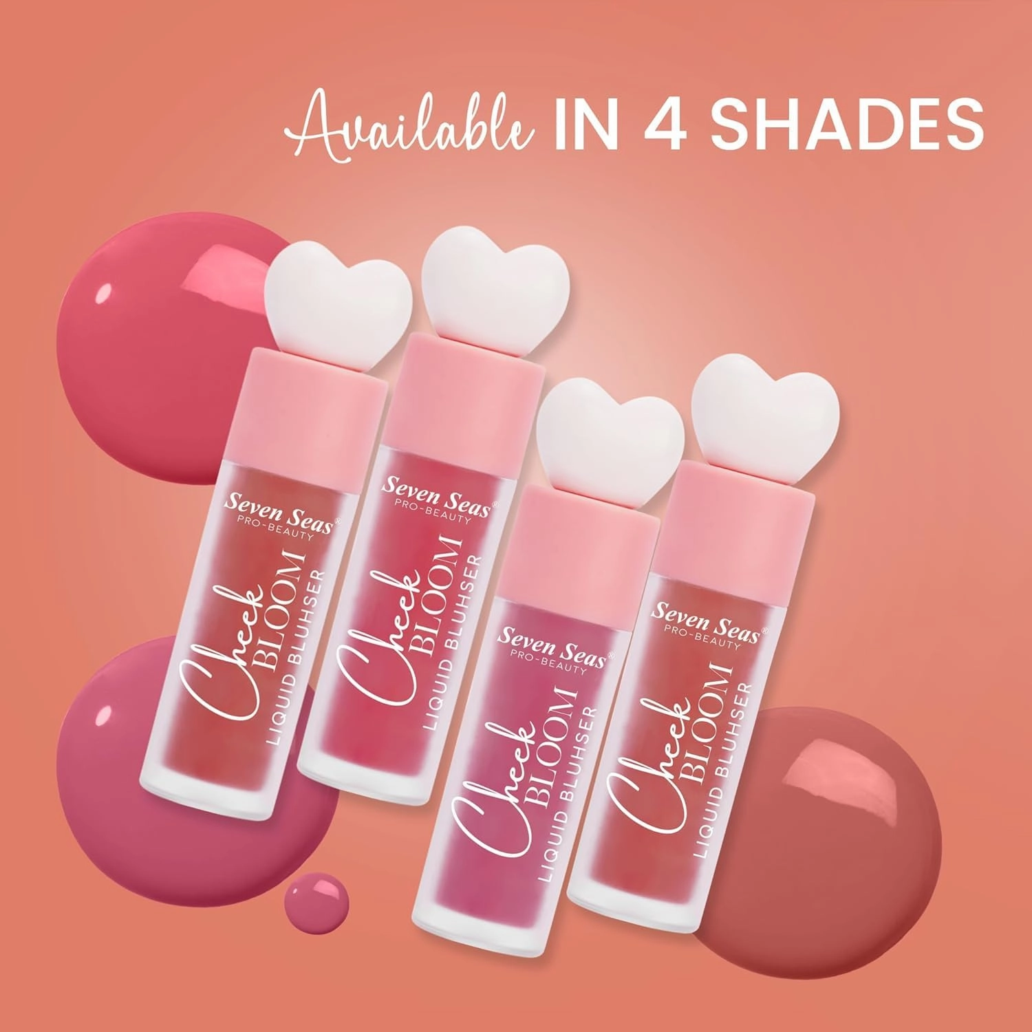 Cheek Bloom Liquid Blusher & Lip Gloss | Highly Pigmented | Long-lasting | Buildable & Blendable | All Skin Types (Rosy Cheeks)