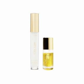 City Beauty Day & Night Lip Plumping Duo - City Lips Clear 0.16 fl oz   City Lips Night Oil 0.23 fl oz, Advanced Hydration & Anti-Aging Formula: Fuller, Smoother, Younger-Looking Lips