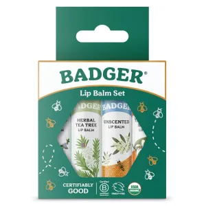 Classic Lip Balm - Tangerine Breeze, Lavender & Orange, Vanilla Madagascar, Pink Grapefruit 4Pk