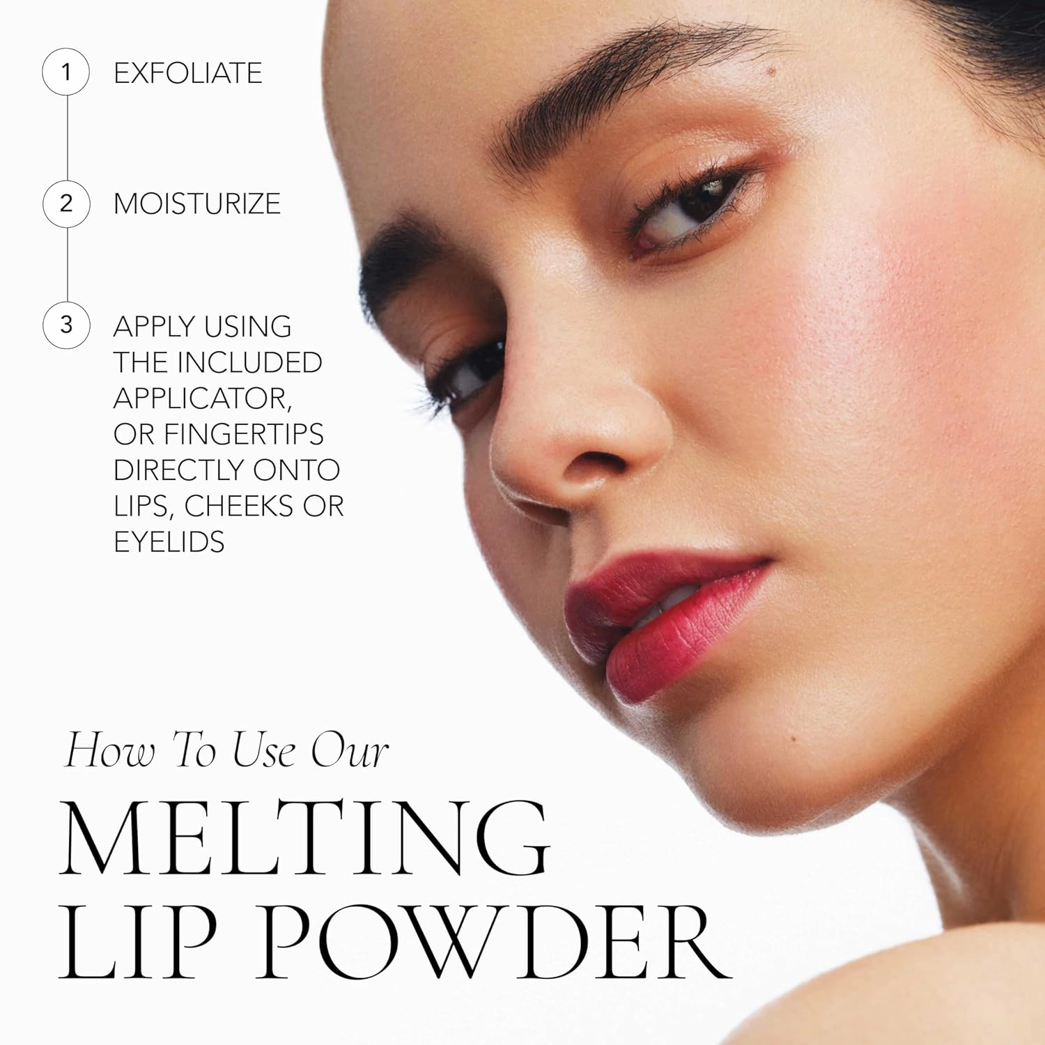 CLE Cosmetics Melting Lip Powder Mini Set of 6 - Lip Tint (Vegan, Cruelty Free, Paraben-Free) with Long-Lasting, Weightless Lip Stain, Usable on Lips, Eyes and Cheeks, Matte Finish, Travel Size