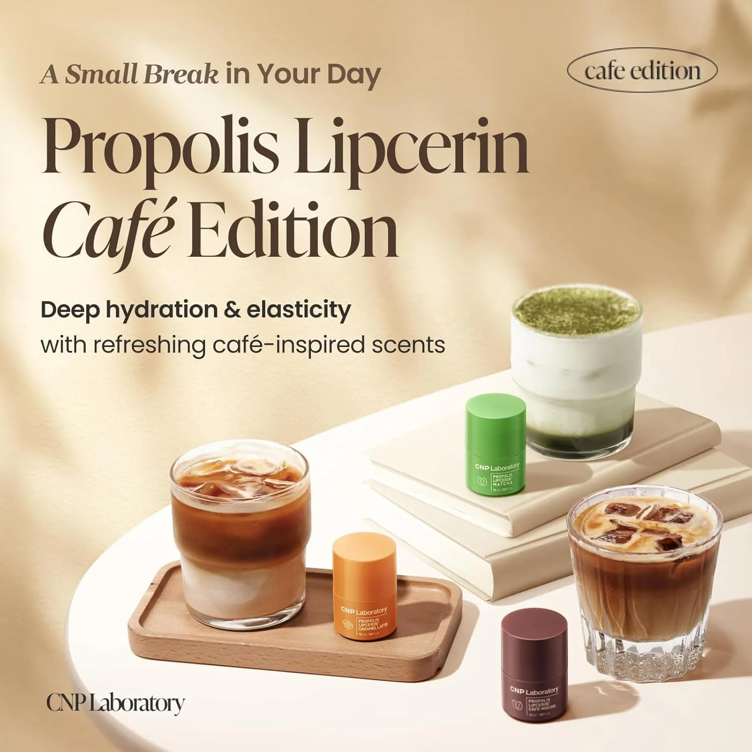 CNP Honey Lip Butter - Propolis Lipcerin™ 07 Matcha, Café Edition, Hydrating Overnight Manuka Lip Balm & Mask, 12hrs Long-lasting Moisture, Gifts for Women, Korean Skin Care, 0.5 fl.oz.