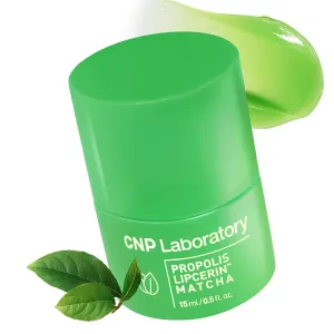 CNP Honey Lip Butter - Propolis Lipcerin™ 07 Matcha, Café Edition, Hydrating Overnight Manuka Lip Balm & Mask, 12hrs Long-lasting Moisture, Gifts for Women, Korean Skin Care, 0.5 fl.oz.