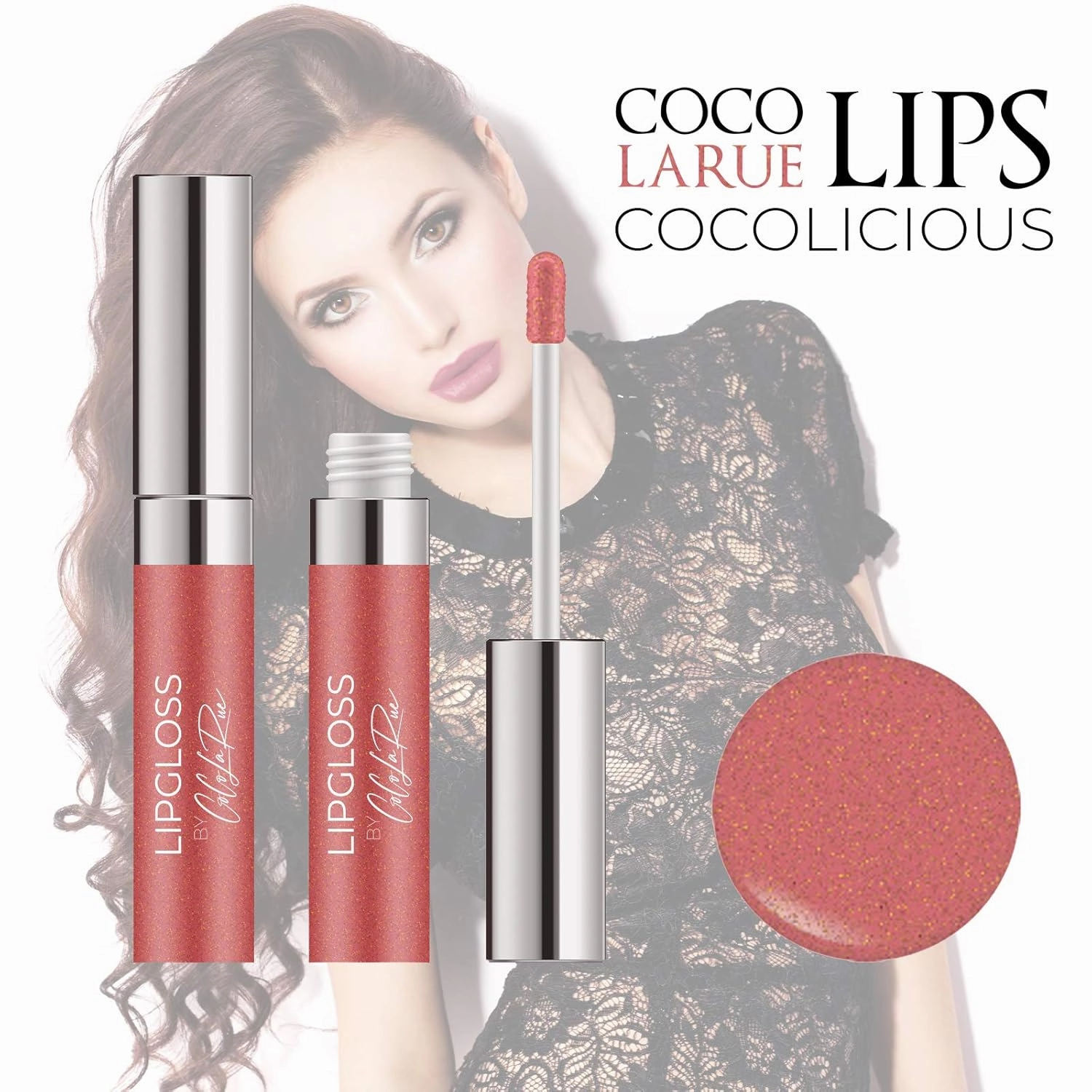 CoCo La Rue Shiny Long Stay Non-Sticky Lip Gloss CoCoLicious Vitamin Oil Enriched Lip Gloss for Women and Girls Sensation Lip Gloss for Rejuvenating Magic (CLR C101 Fringe)