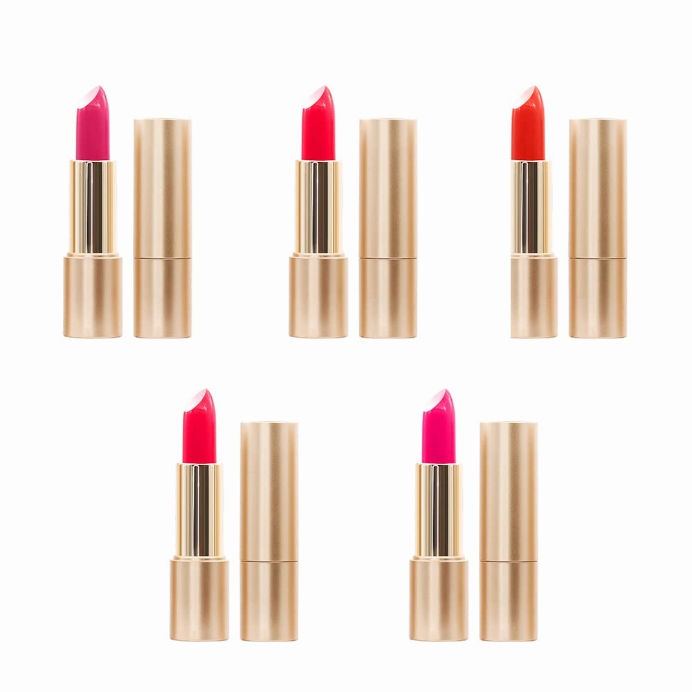 Color Changing Lipstick, 5 Colors Long Lasting Nutritious Lip Balm Lips Moisturizer Magic Temperature Color Change Lip Gloss (5 PCS)