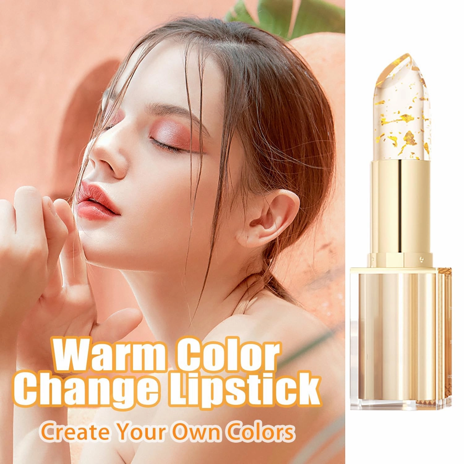 Color Changing Lipstick for Women, Ph Lipstick Color Changing, Moisturizing Glossy Shine Lip Gloss, Long Lasting 24 Hours (2pcs, 3.5g/pcs)