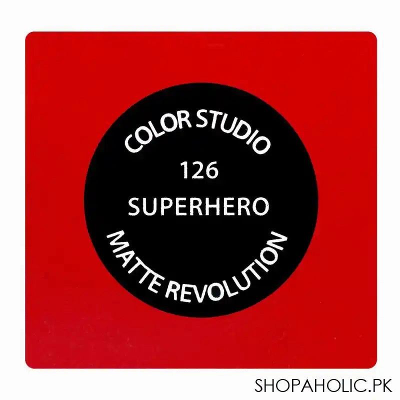 Color Studio Matte Revolution Lipstick, 126 Super Hero