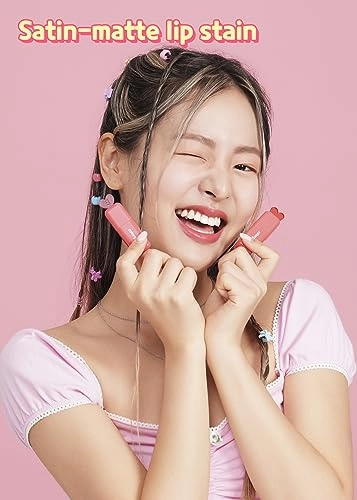 COLORGRAM Juicy Blur Tint 06 Spring Peach | Daily Semi-Matte, Semi-Glossy, Long-Lasting Lip Stain, Moisturizing, Buildable & Blendable, highly Pigmented (0.12 Fl. Oz.)