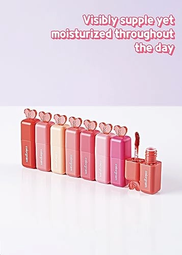 COLORGRAM Juicy Blur Tint 06 Spring Peach | Daily Semi-Matte, Semi-Glossy, Long-Lasting Lip Stain, Moisturizing, Buildable & Blendable, highly Pigmented (0.12 Fl. Oz.)