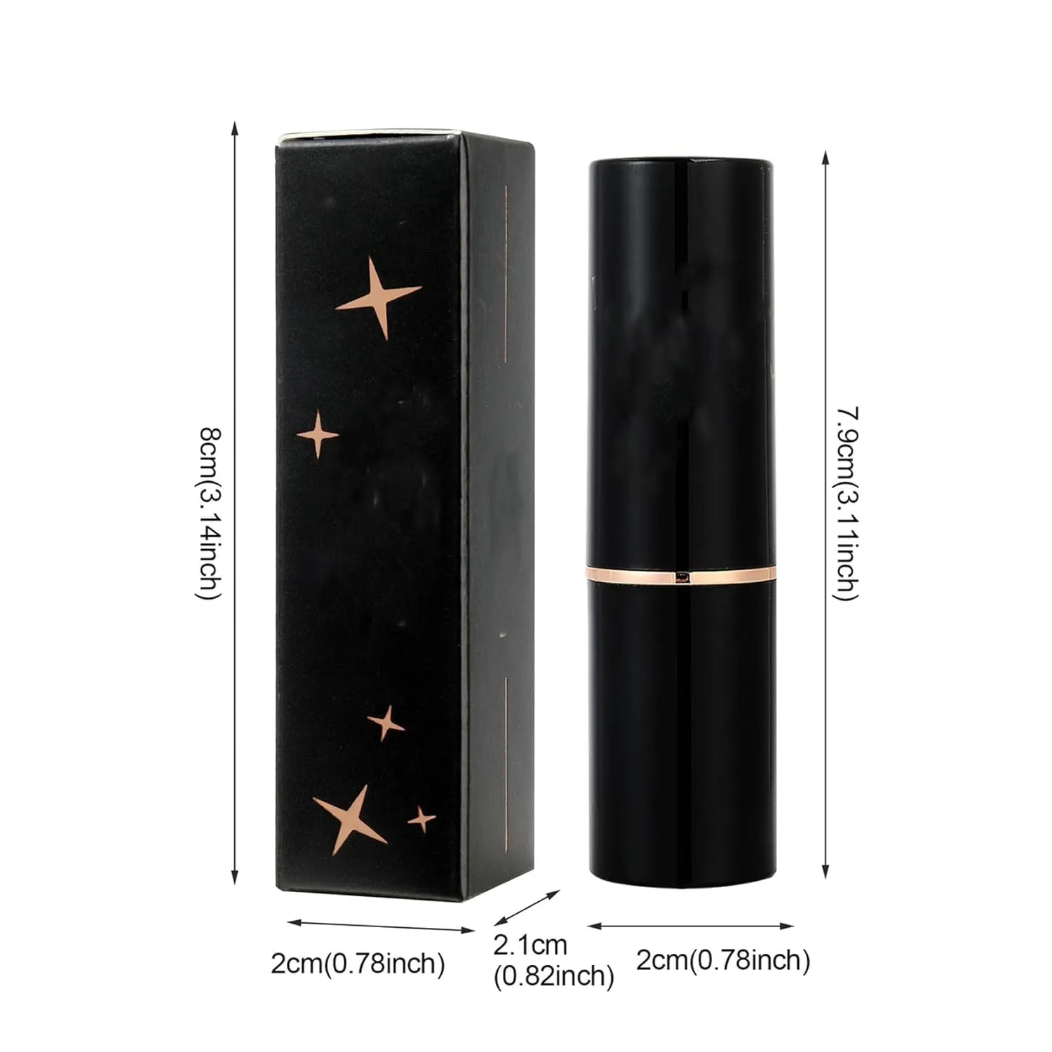 Comparison Diamond Lip Gloss Glitter Lipstick Waterproof, Glitter Lipstick (2 PCS D)