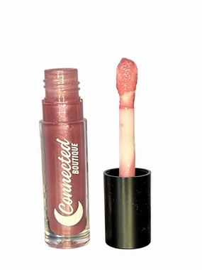 Connected Boutique Pink Chrome Lip Gloss, Spell, Vanilla Scent, 5 ml