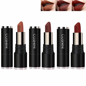 COSNINI Lipstick Waterproof, Cofpecialize Cosnini Lipstick, No Stain On Cup Non-Fading Moisturizing LipLipstick (203#204#202#)