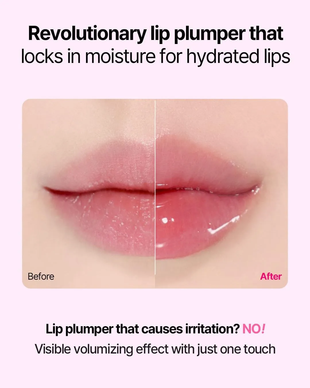 COSNORI Water-full Lip Plumper - Lip volumizing effect, Plump & moist texture, Hydrated lips, Vegan (Basic 01 Clear)