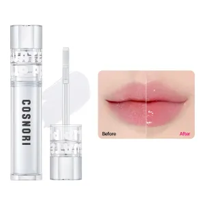 COSNORI Water-full Lip Plumper - Lip volumizing effect, Plump & moist texture, Hydrated lips, Vegan (Basic 01 Clear)