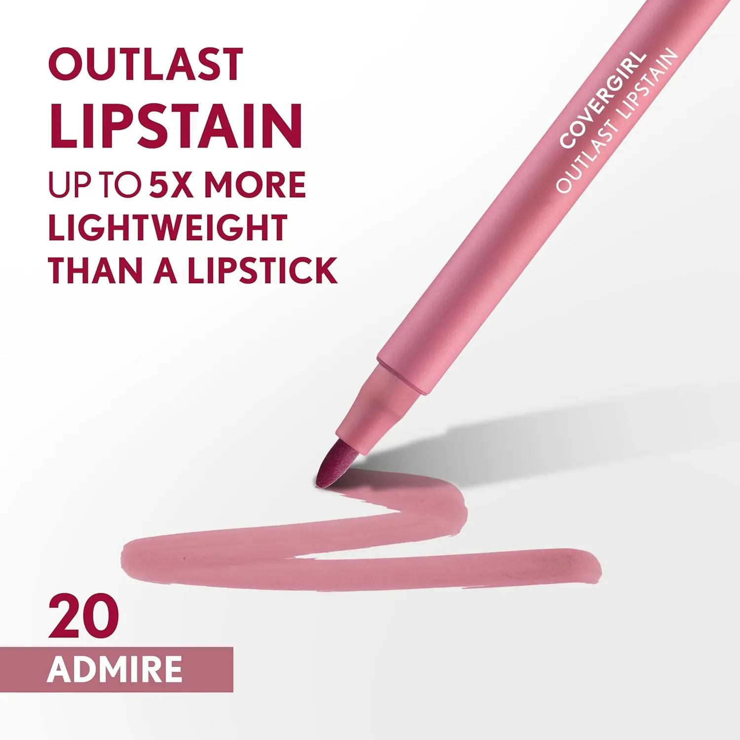 COVERGIRL Outlast Lipstain Bundle - 20 Admire & 10 Sugey Girl Colors