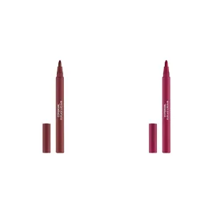 COVERGIRL Outlast Lipstain Bundle - 45 Brazen Raisin & 05 All-Star Colors, Vegan Formula