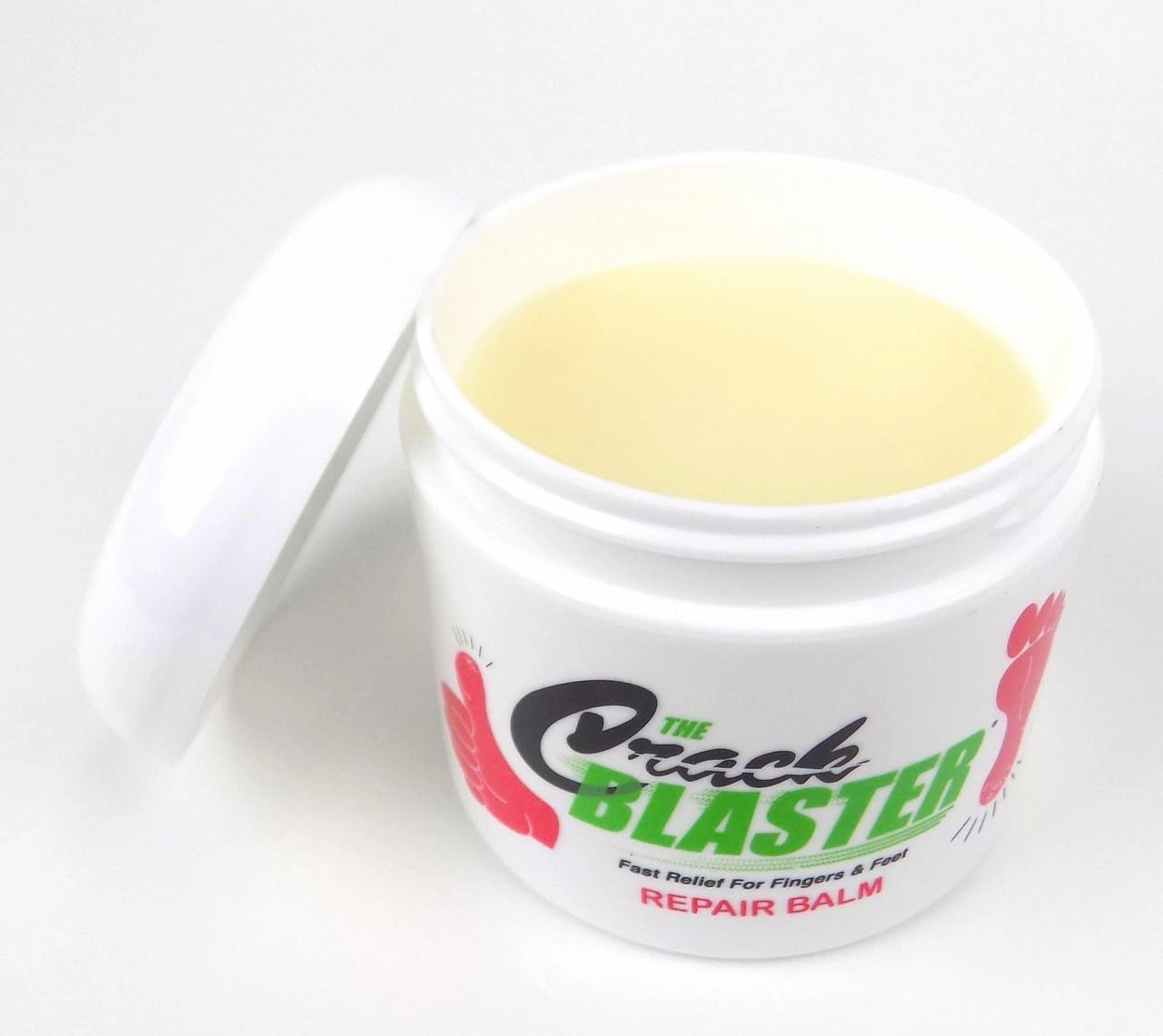 Crack Blaster Repair Balm - Lanolin Based Thick Moisturizing Balm for Dry Skin, Heel Pain, Plantar Fasciitis, Athletes Foot - 4 OZ Original Formula!