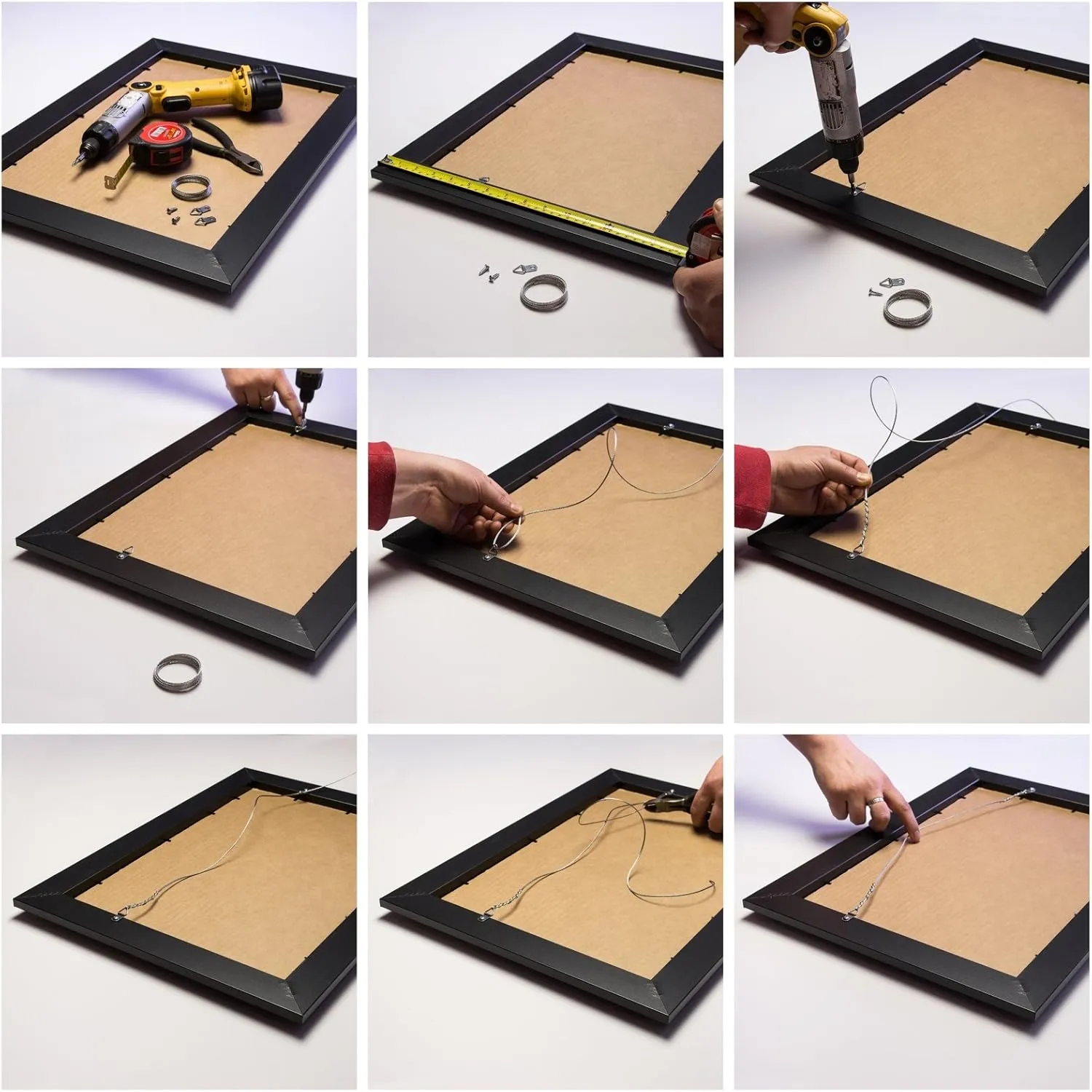 Craig Frames Essentials, Modern 1 Inch Wide 20x24 Inch Black Picture Frame Matted to Display a 16x20 Inch Photo