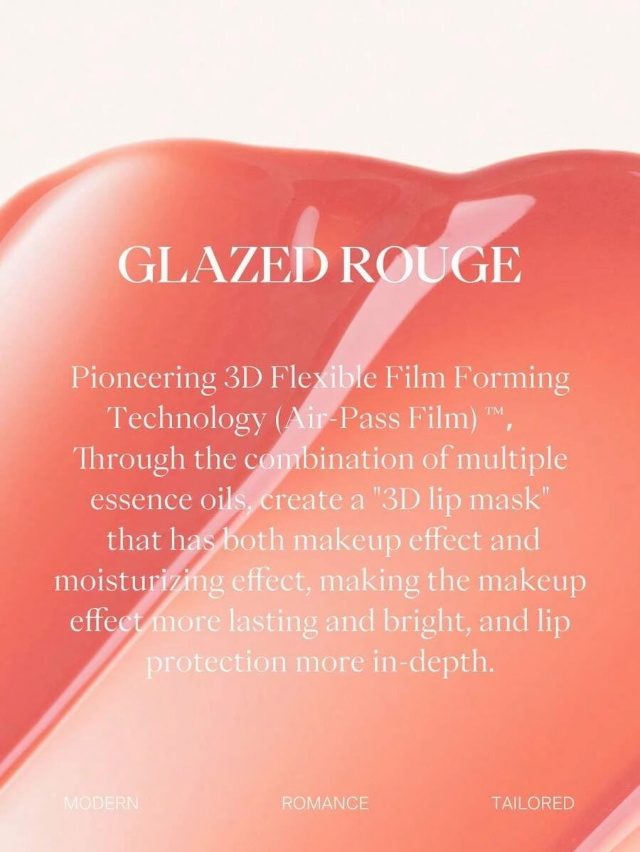Crystal Jelly Mirror Lipstick, Glazed Rouge Crystal Jelly Mirror Lipstick, Hydrating Lip Care, Moisturizing Plumping, Long Lasting Transfer-Proof Lipsticks (513)