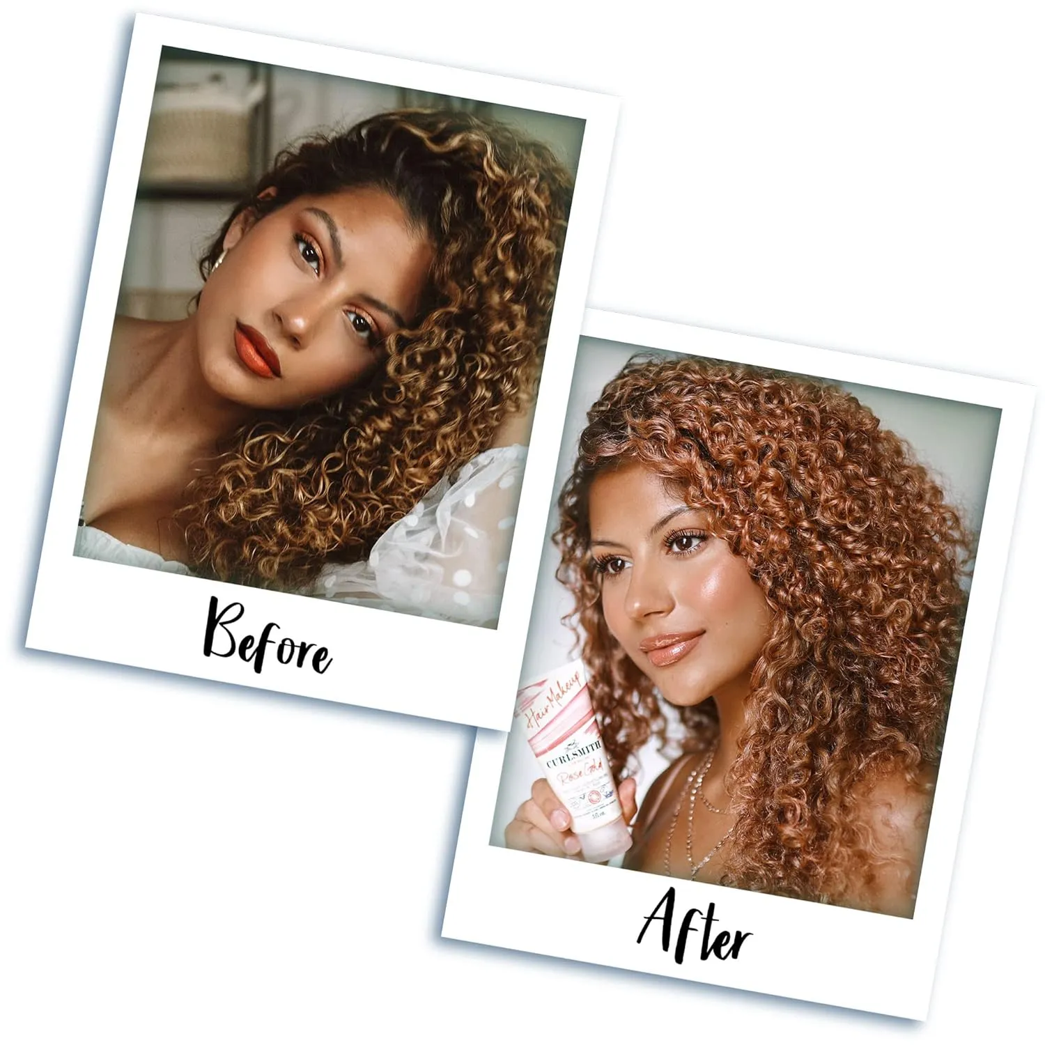Curlsmith - Hair Makeup - Vegan Temporary Hair Color and Styling Gel (Rose Gold 3fl.oz)