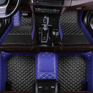 Custom Car Floor Mats Compatible for 2005-2023 Dodge Charger RWD/Chrysler 300 300C RWD All Weather Custom Fit Liners Leather Luxury Floor Liner Protection Carpet Car Interior Accessories (D13)
