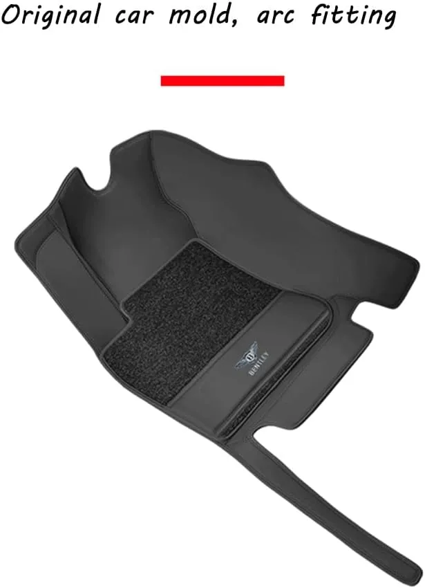 Custom Car Floor Mats for Bentley Bentayga V8/Speed/Hybrid/Diesel 2016-2024 Full Covered Car Floor Liners Non-Slip Carpets All Weather Protection Liners Mats Pads,Pearl White