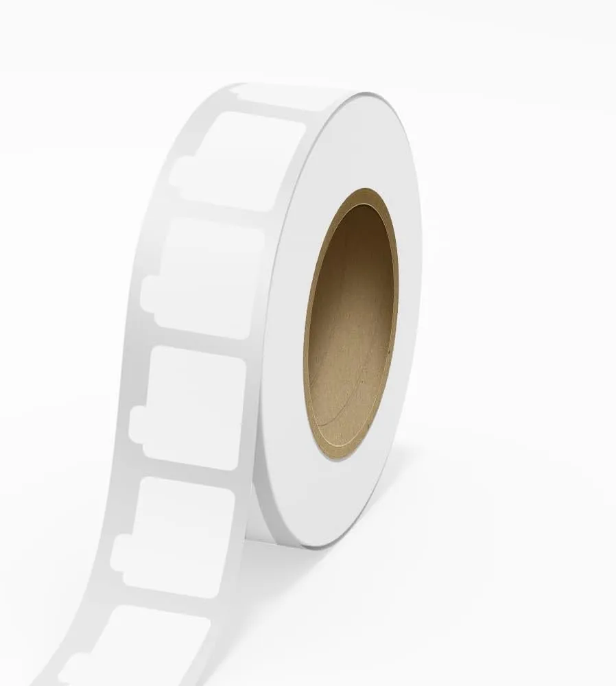 Custom Printed Packaging Label Rolls - Lip Balm Tube Stickers - 2 1/8 x 2 1/8 - Clear Transparent High Gloss FIlm - 125 Labels/Roll, Gold Metallic Foil