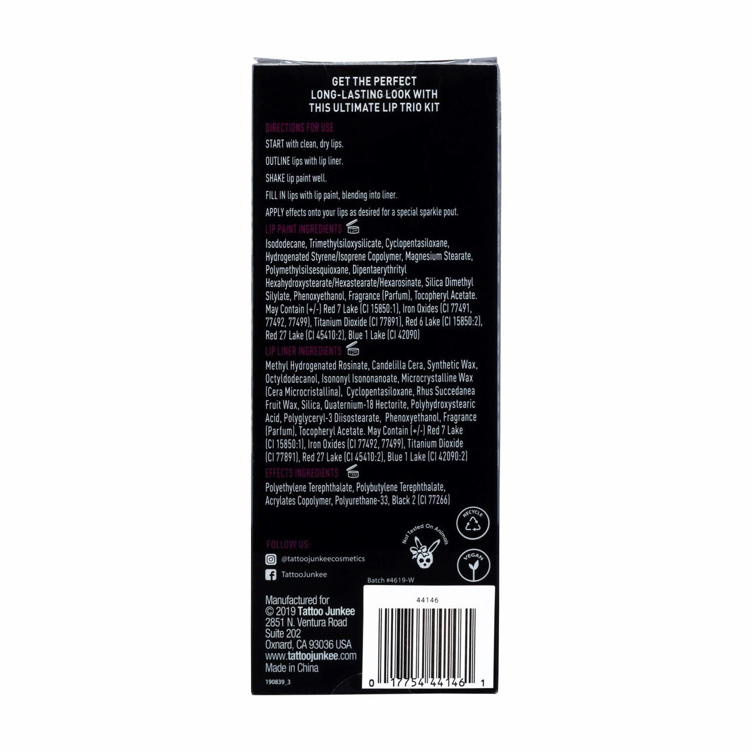 Dazed Lip Trio Lip Paint Kit