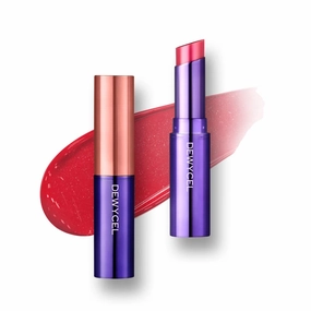 DEWYCEL TINTOURING BALM | #3 LIPS CORAL | Non-Sticky Moisturizing & Hydrating Tinted Lip Balm for Chapped Lips | Natural Color Lip Glow Balm