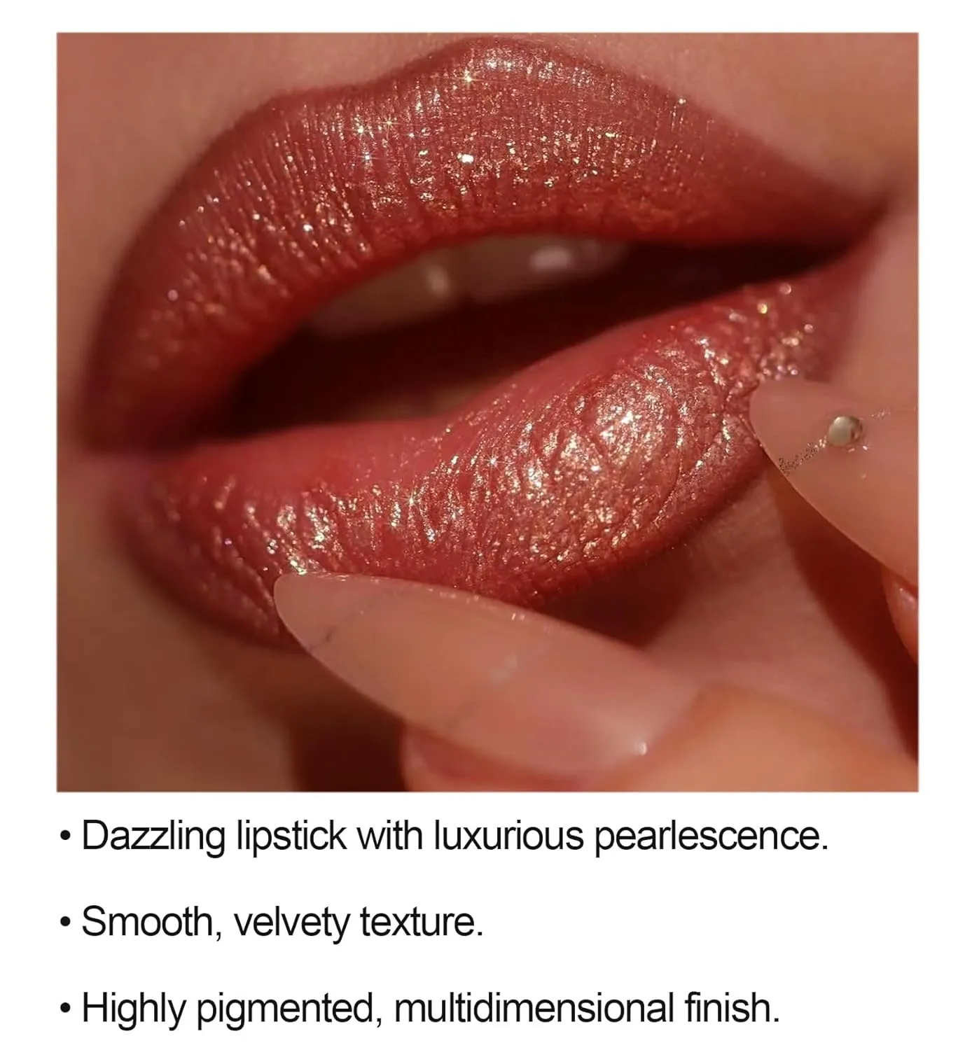 Diamond Lip Gloss Glitter Lipstick Waterproof, 6 Colors Diamond Glitter Lipstick, Long Lasting Smudge Proof Glitter Lip Gloss for Women Girls, Shiny Matte, Non-sticky (6 Colors, 3.5g/pcs)