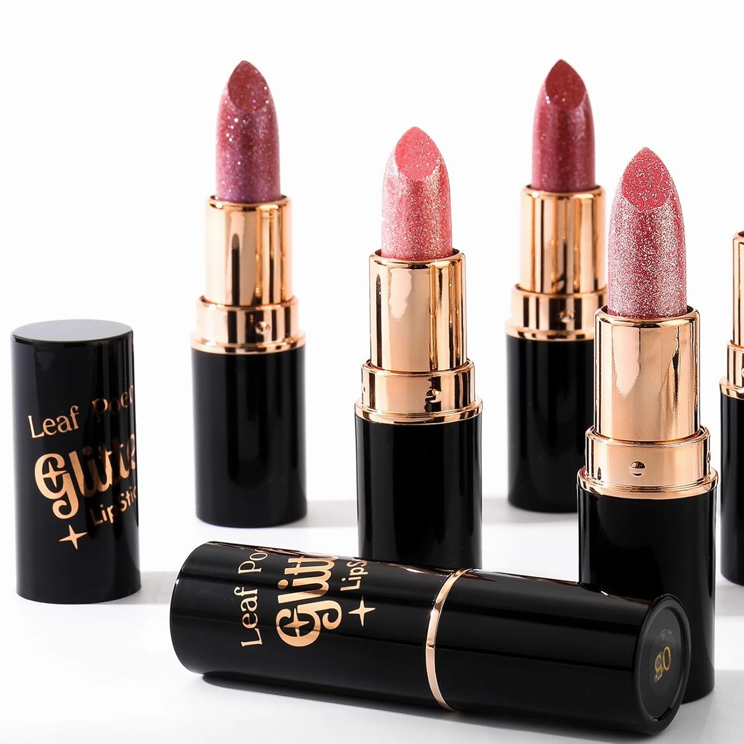 Diamond Glitter Lipstick, Diamond glitter Matte Lipstick, diamond Lip Gloss Glitter lipstick Waterproof, Sparkly Glossy Lipsticks (03#, 3.5g)