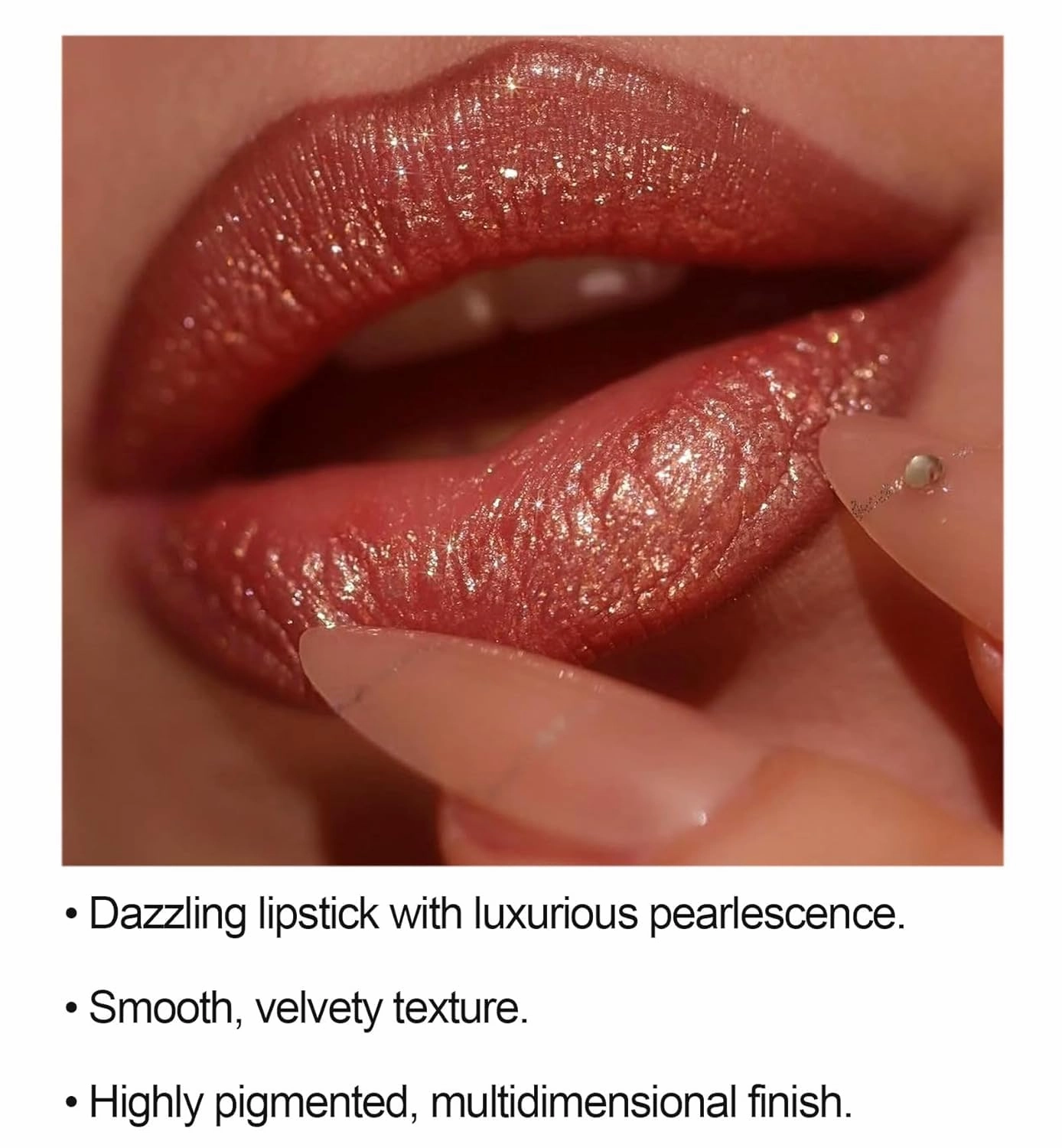 Diamond Glitter Lipstick, Diamond glitter Matte Lipstick, diamond Lip Gloss Glitter lipstick Waterproof, Sparkly Glossy Lipsticks (05#, 3.5g)