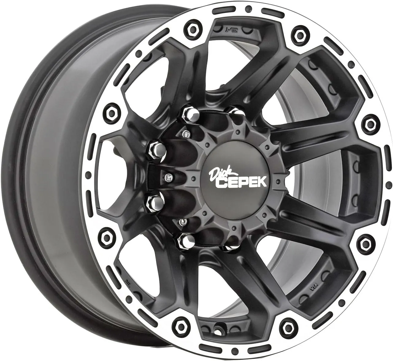 Dick Cepek Torque Flat Black Wheel with Machined Accents (20x9"/5x150mm) 30 millimeters offset